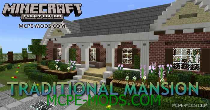 Карта Traditional Mansion для Minecraft PE 0.13.1